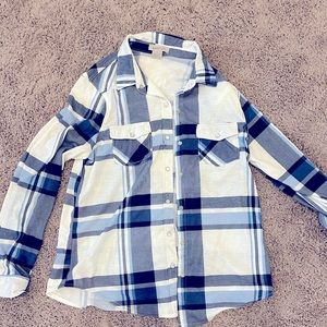 Button Up Plaid Womens Shirt